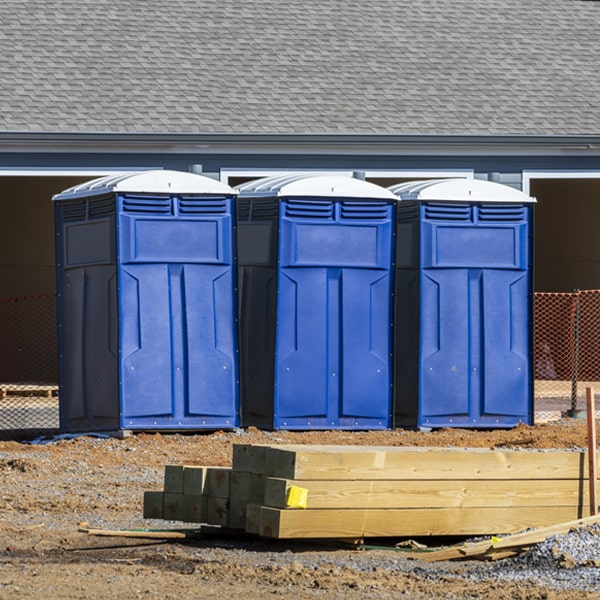 how can i report damages or issues with the portable toilets during my rental period in Delhi Hills